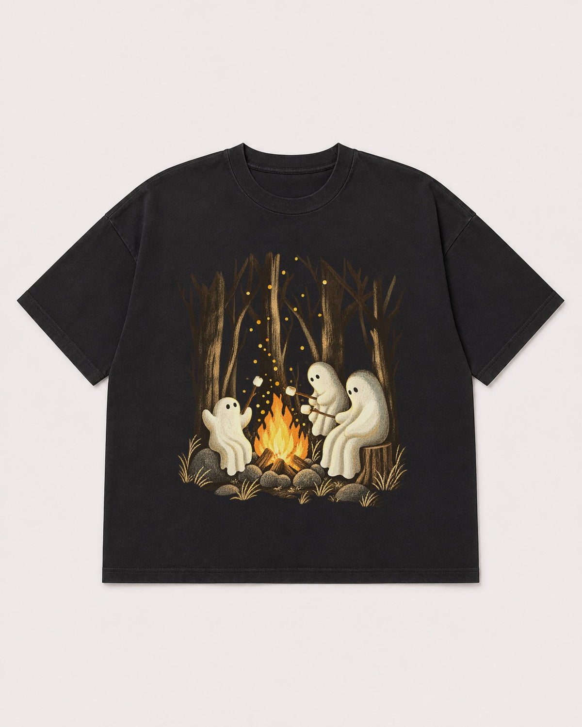 Mockup Boxy Heavyweight Tee Black product