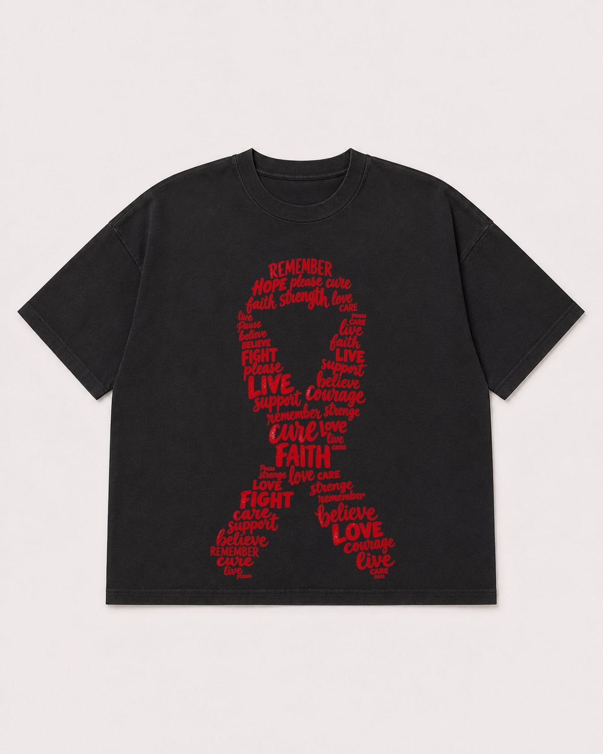 Mockup Boxy Heavyweight Tee Black product