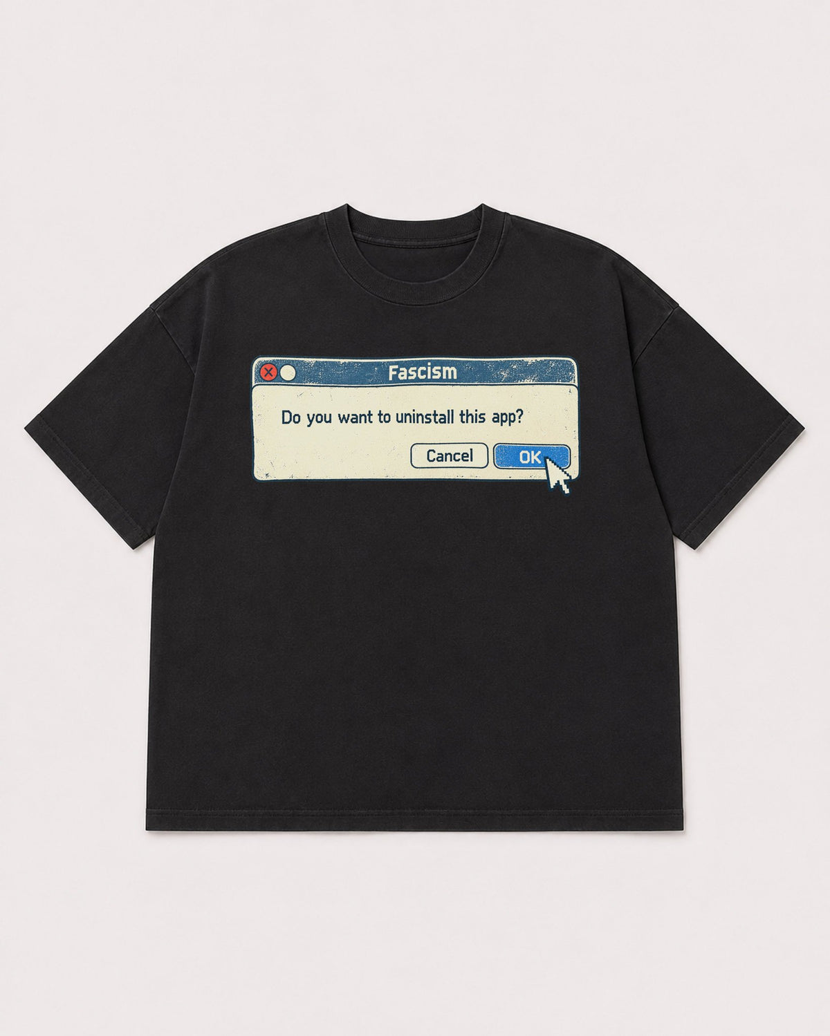 Mockup Boxy Heavyweight Tee Black product