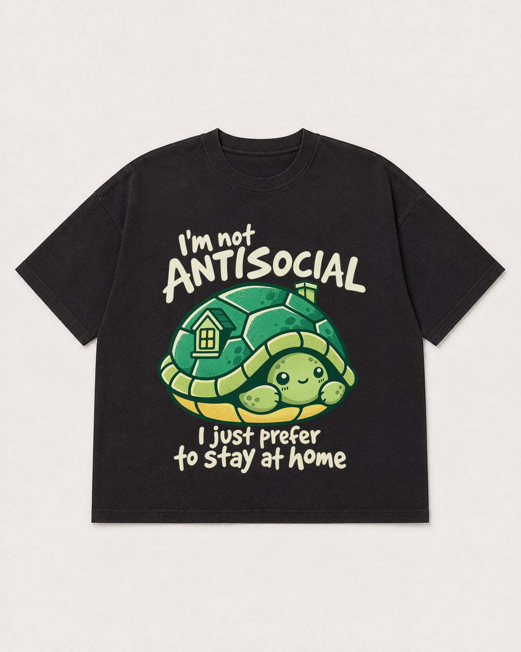 Mockup Boxy Heavyweight Tee Black product