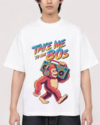 Mockup Boxy Heavyweight Tee White male close-up 11