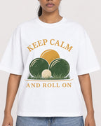 Mockup Boxy Heavyweight Tee White female close-up 25
