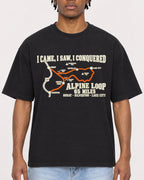 Mockup Boxy Heavyweight Tee Black male close-up 05