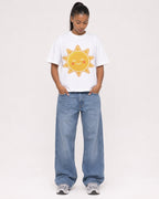 Mockup Boxy Heavyweight Tee White female full-body 25