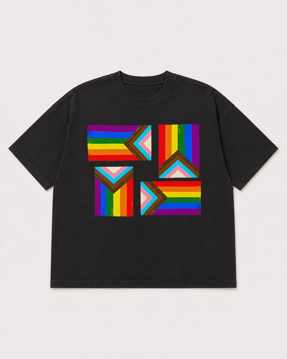Mockup Boxy Heavyweight Tee Black product