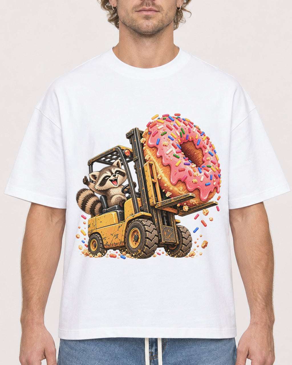 Mockup Boxy Heavyweight Tee White male close-up 28