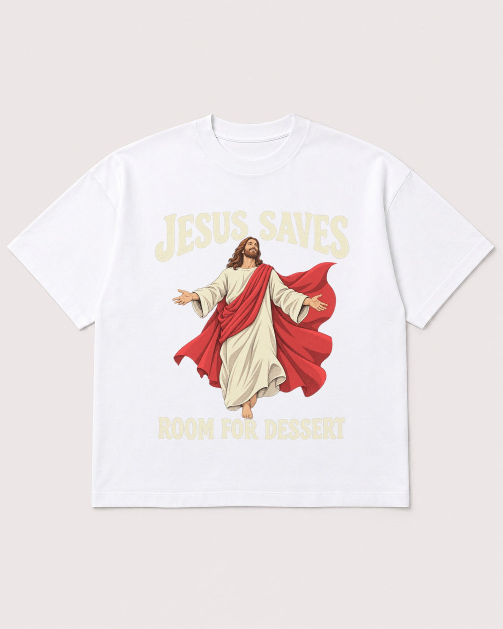 Mockup Boxy Heavyweight Tee White product