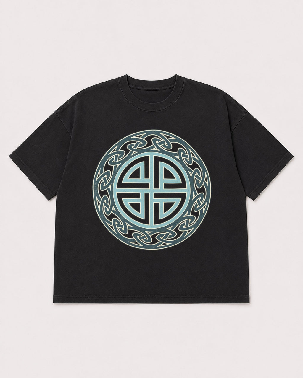 Mockup Boxy Heavyweight Tee Black product
