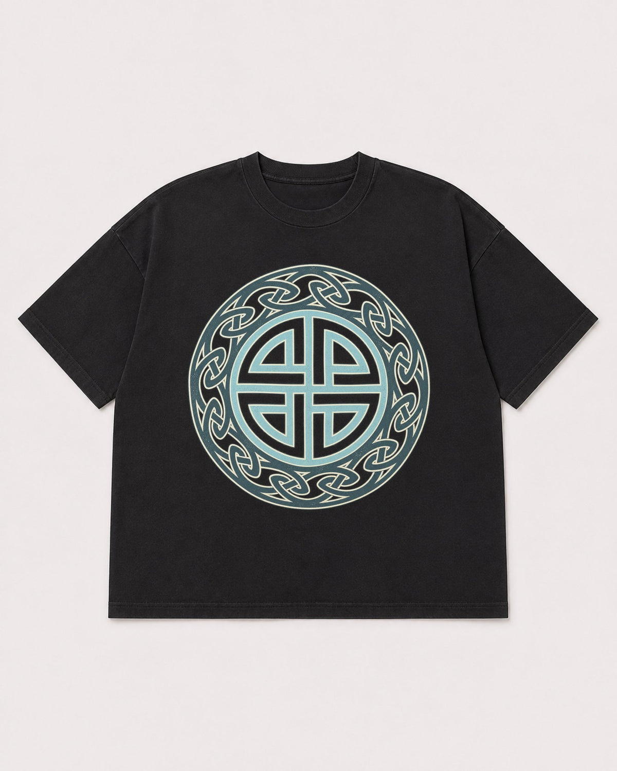Mockup Boxy Heavyweight Tee Black product