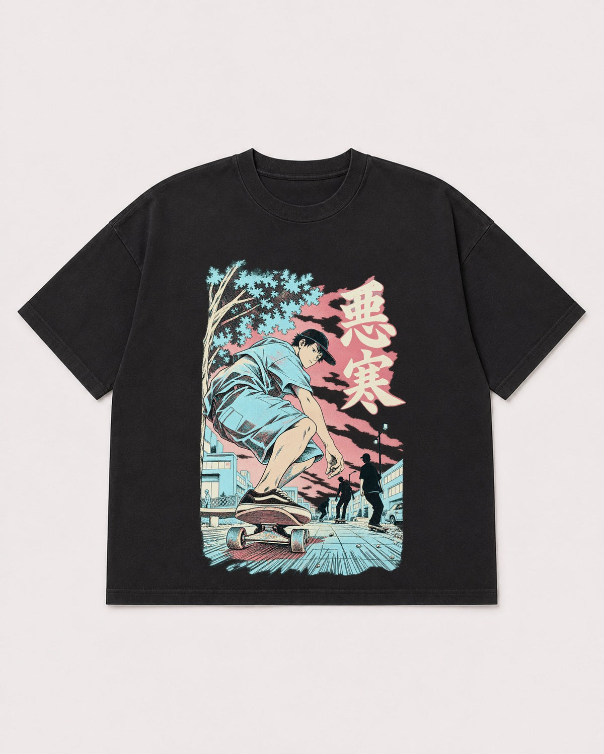 Mockup Boxy Heavyweight Tee Black product