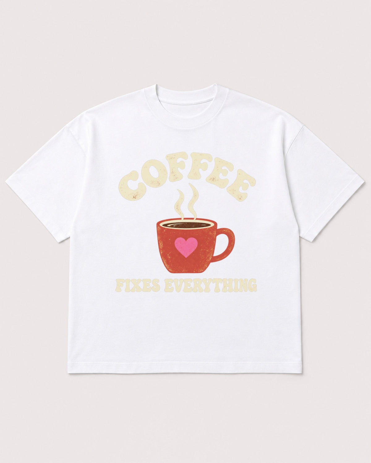 Mockup Boxy Heavyweight Tee White product