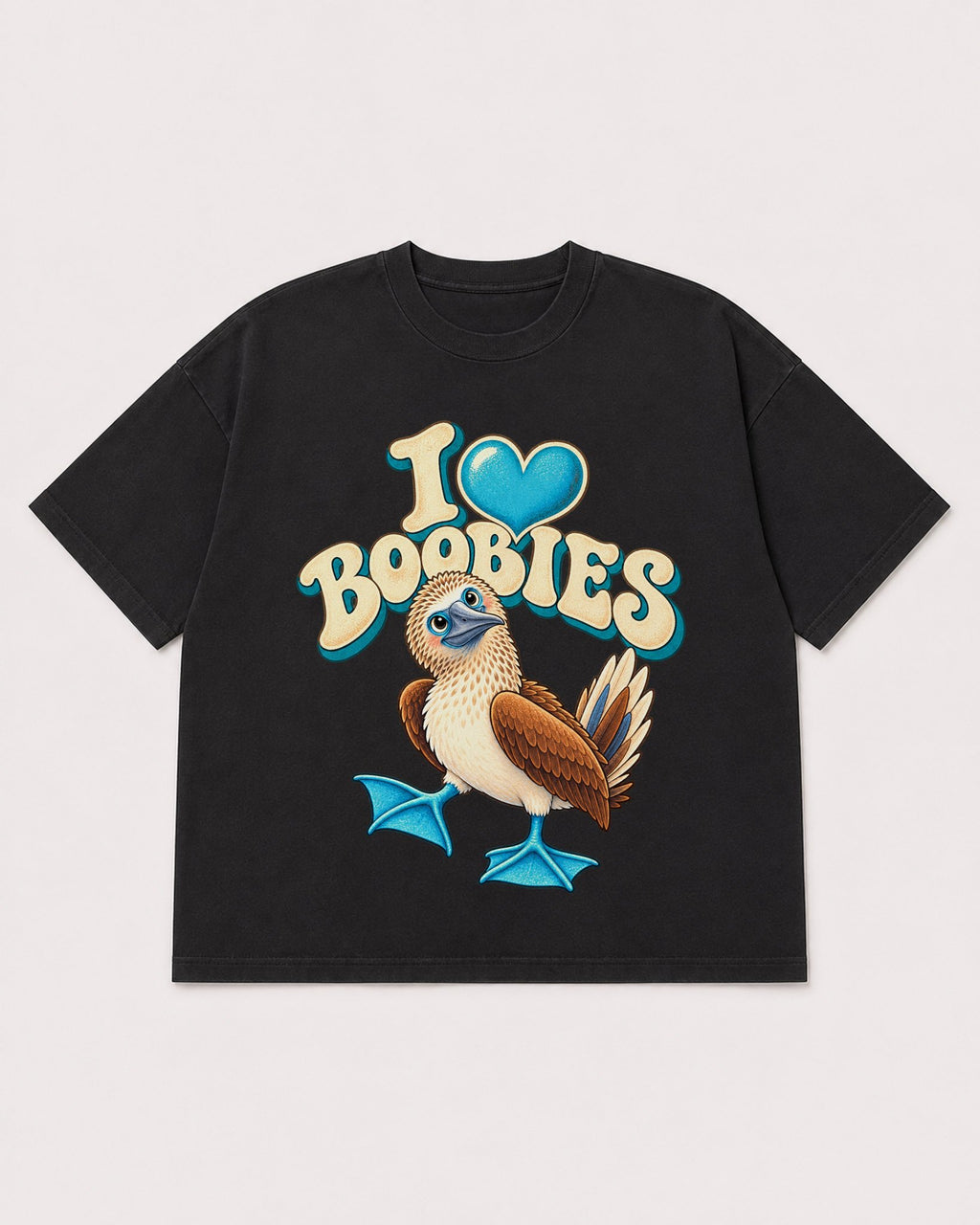 Mockup Boxy Heavyweight Tee Black product