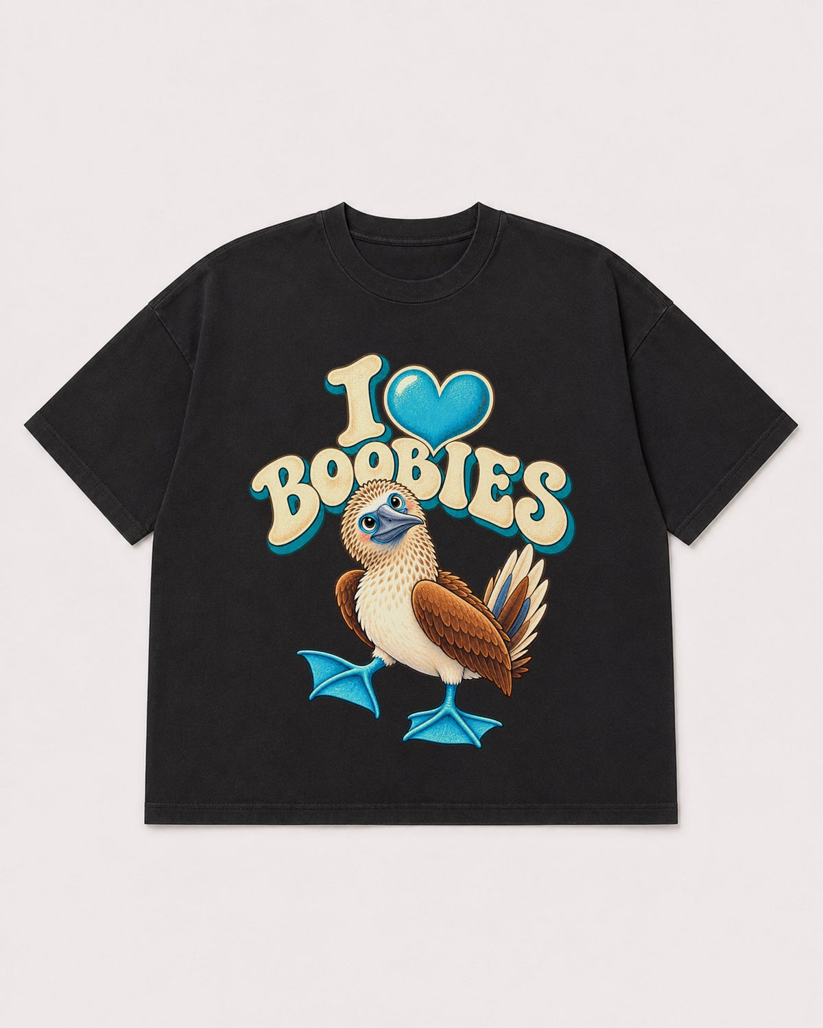 Mockup Boxy Heavyweight Tee Black product