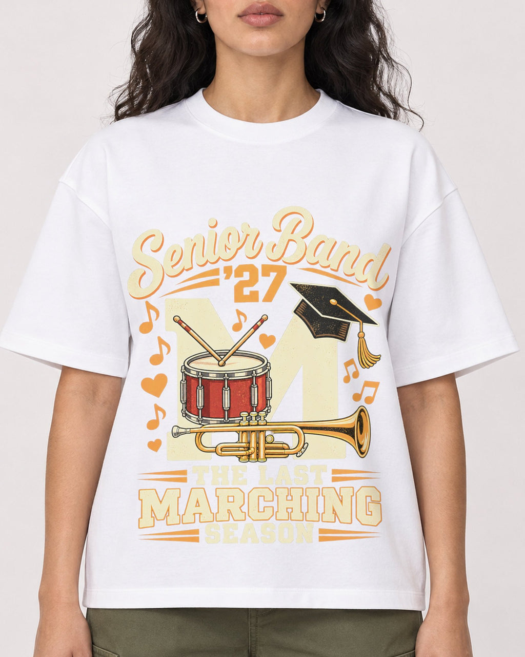 Mockup Boxy Heavyweight Tee White female close-up 07