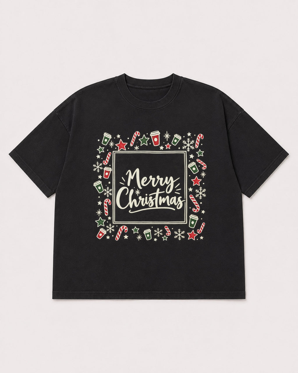 Mockup Boxy Heavyweight Tee Black product