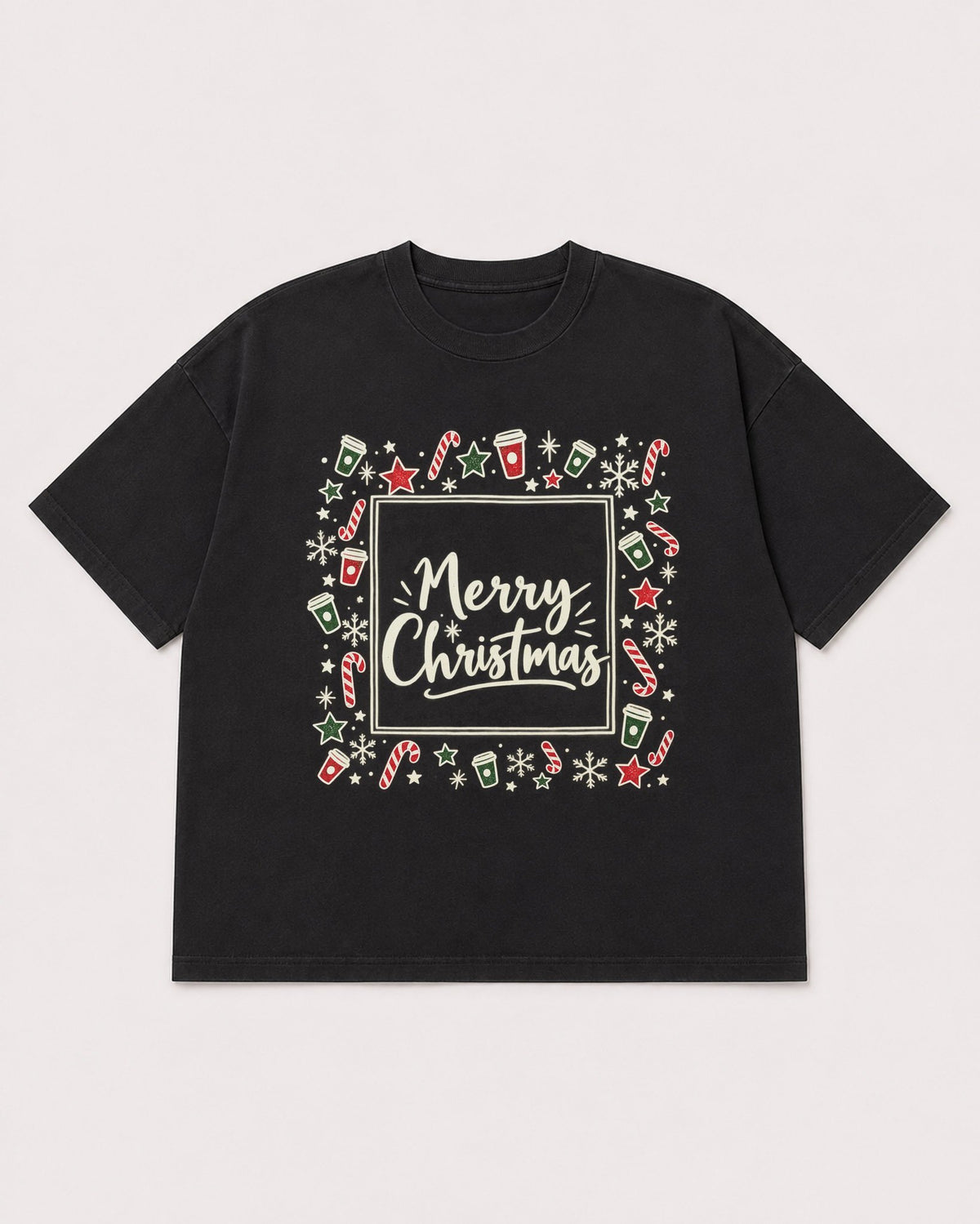 Mockup Boxy Heavyweight Tee Black product