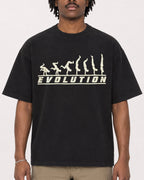 Mockup Boxy Heavyweight Tee Black male close-up 04