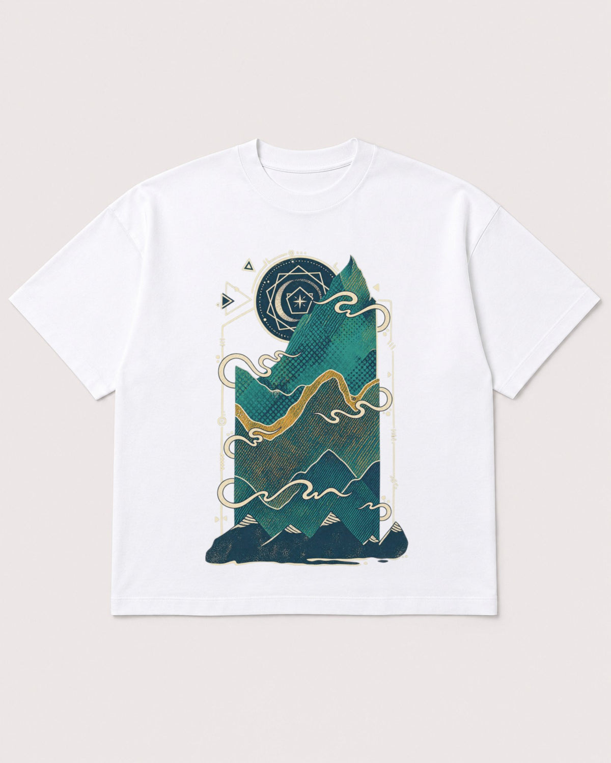 Mockup Boxy Heavyweight Tee White product
