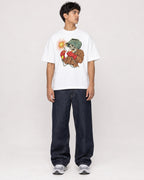 Mockup Boxy Heavyweight Tee White male full-body 46