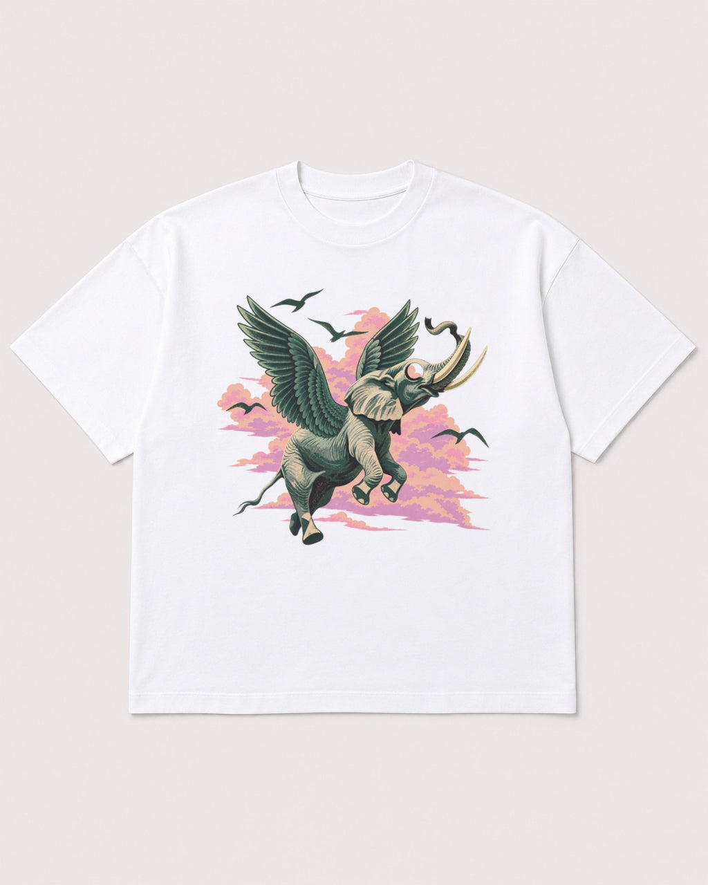 Mockup Boxy Heavyweight Tee White product