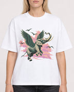 Mockup Boxy Heavyweight Tee White female close-up 08