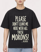 Mockup Boxy Heavyweight Tee Black male close-up 01