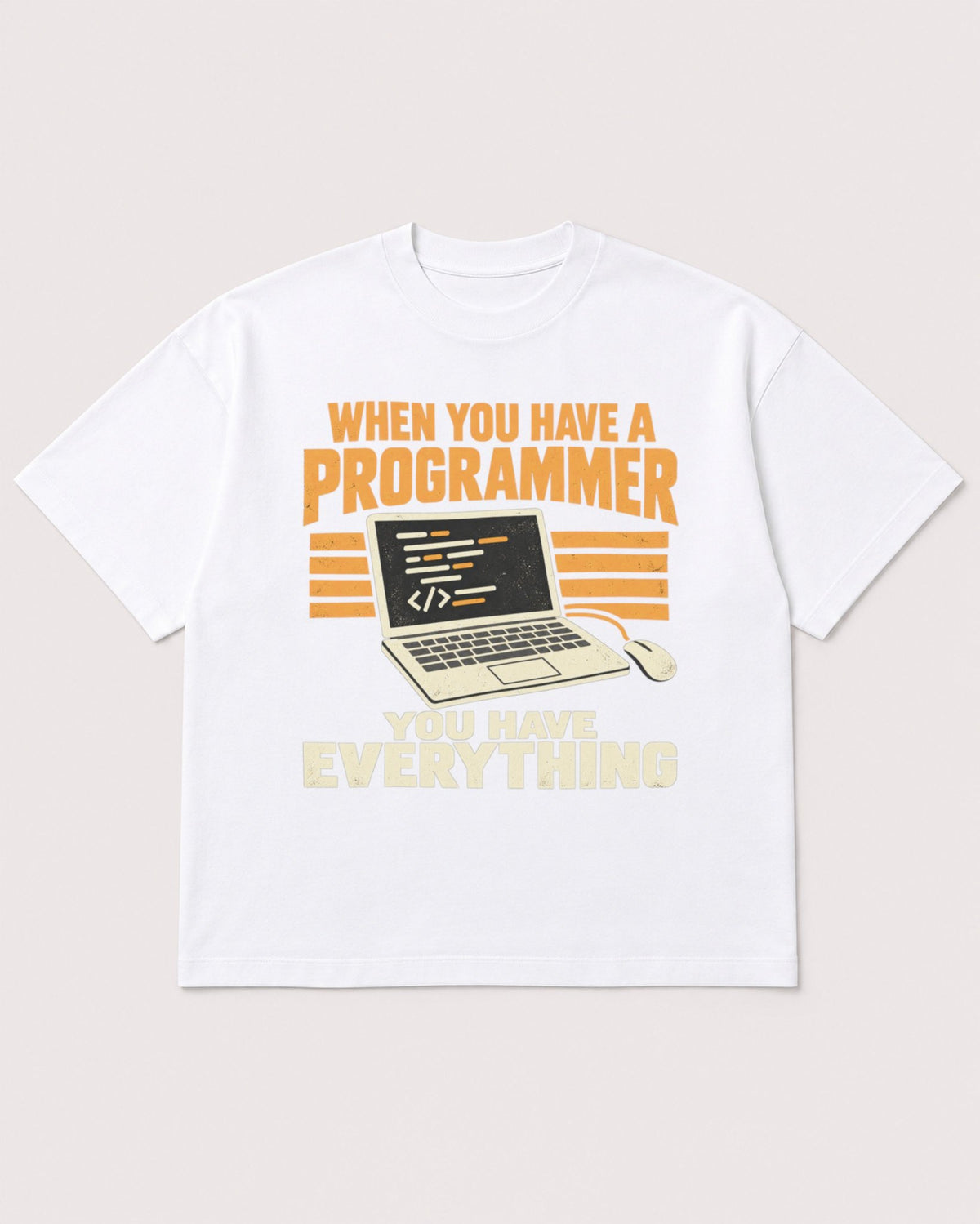 Mockup Boxy Heavyweight Tee White product