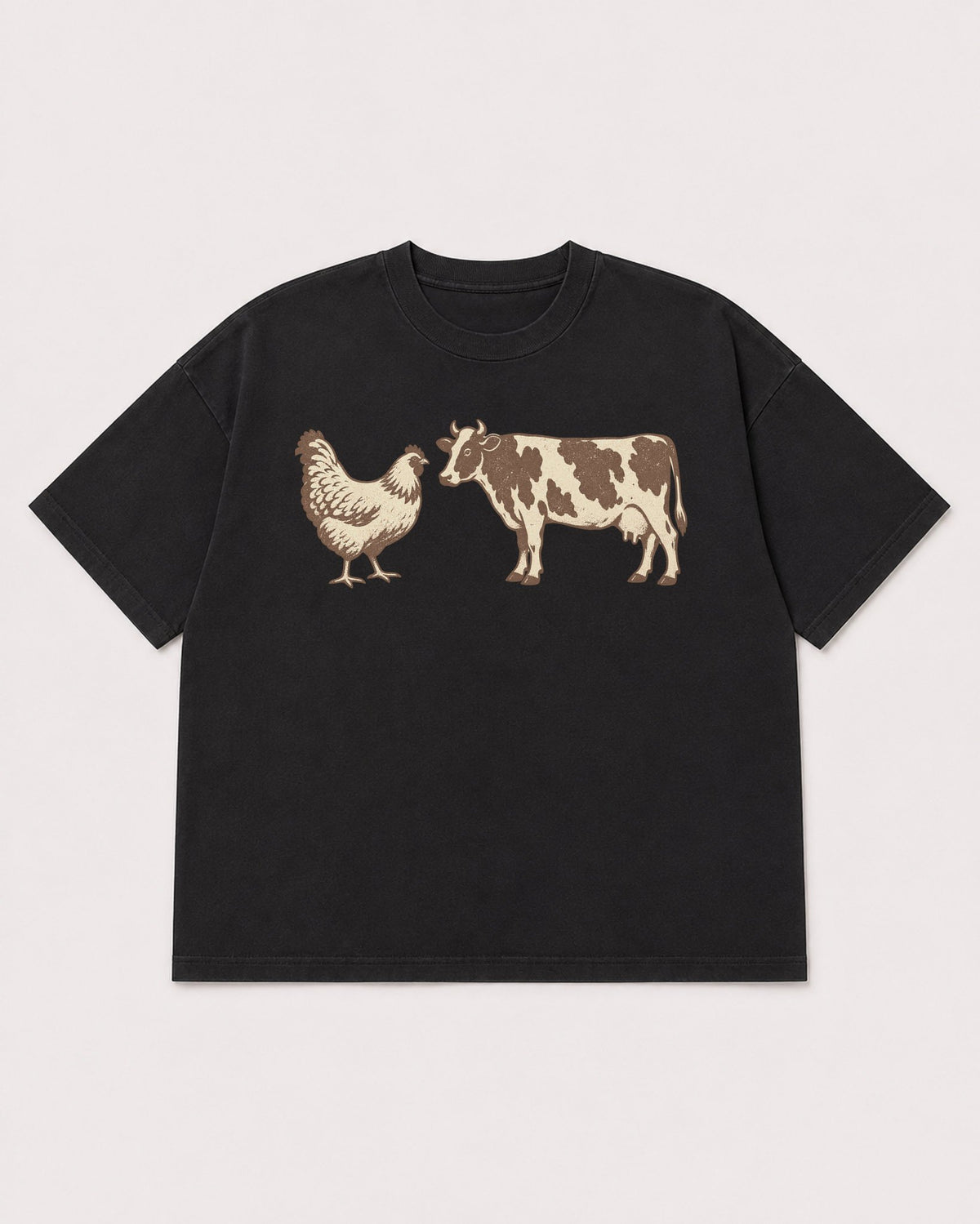 Mockup Boxy Heavyweight Tee Black product