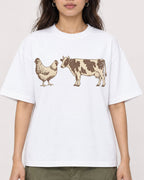 Mockup Boxy Heavyweight Tee White female close-up 02