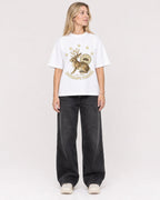 Mockup Boxy Heavyweight Tee White female full-body 08