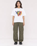 Mockup Boxy Heavyweight Tee White female full-body 02