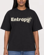 Mockup Boxy Heavyweight Tee Black female close-up 04