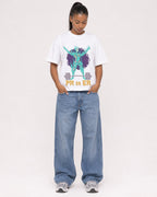 Mockup Boxy Heavyweight Tee White female full-body 25