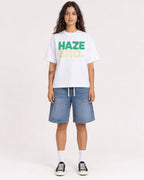 Mockup Boxy Heavyweight Tee White female full-body 06