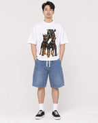 Mockup Boxy Heavyweight Tee White male full-body 13