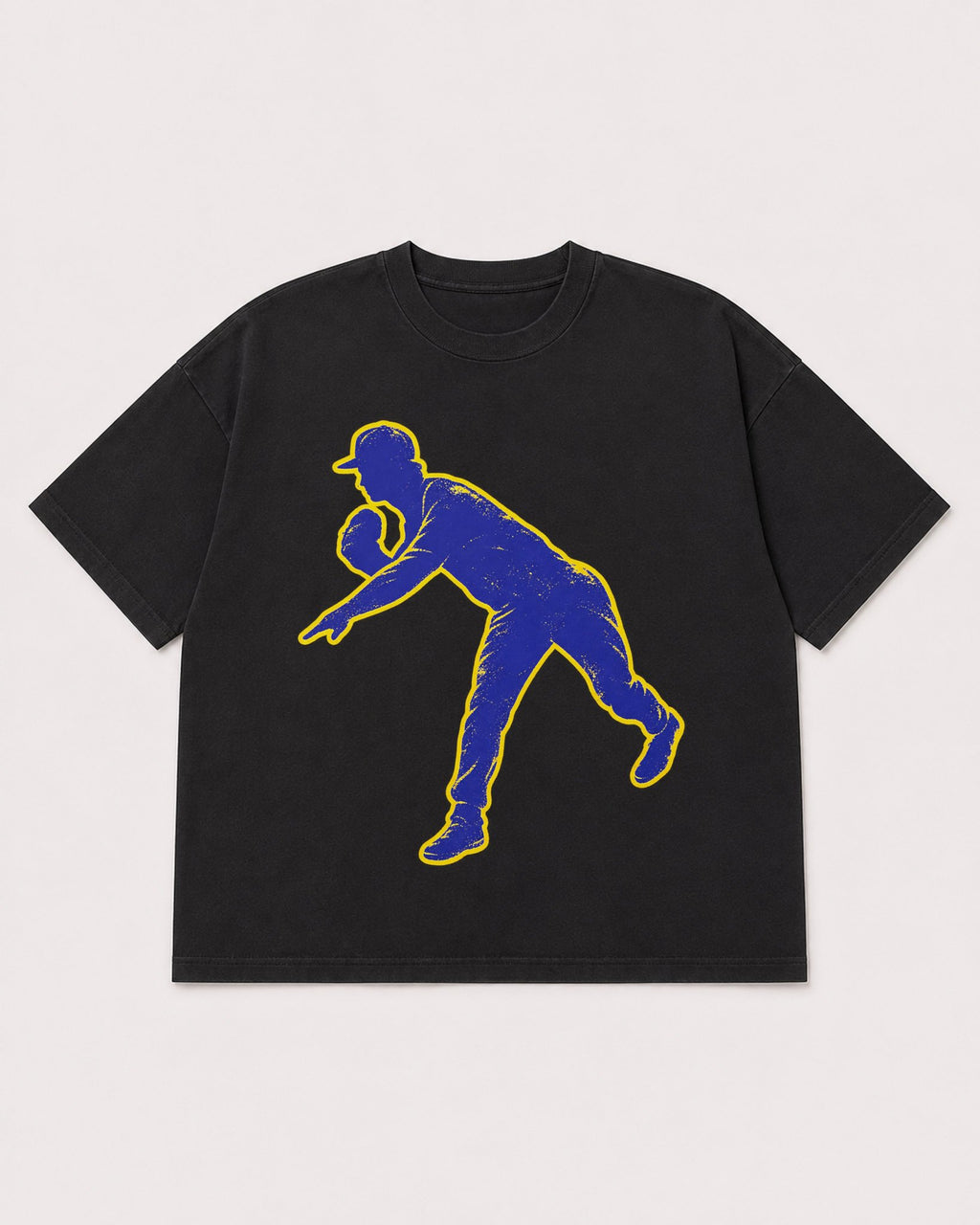 Mockup Boxy Heavyweight Tee Black product