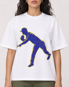 Mockup Boxy Heavyweight Tee White female close-up 07