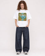 Mockup Boxy Heavyweight Tee White female full-body 09