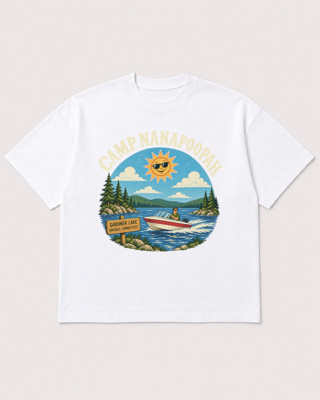 Mockup Boxy Heavyweight Tee White product