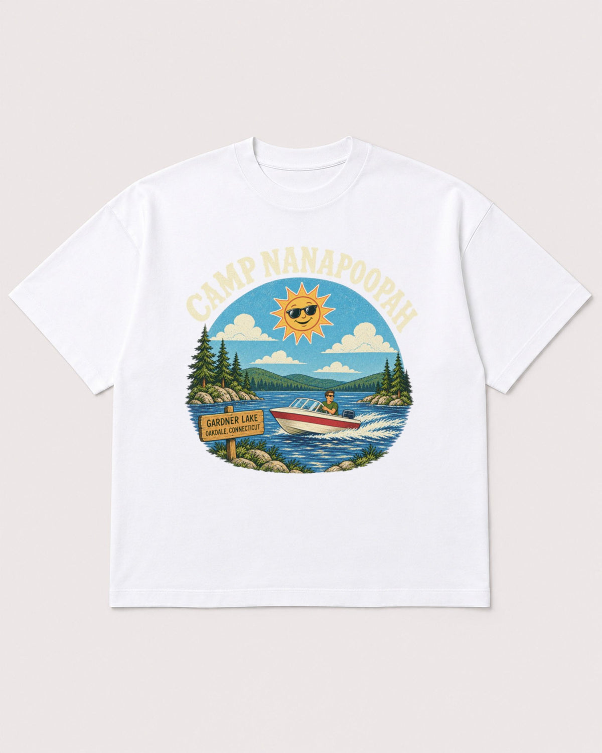 Mockup Boxy Heavyweight Tee White product