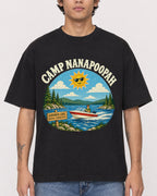 Mockup Boxy Heavyweight Tee Black male close-up 06