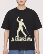 Mockup Boxy Heavyweight Tee Black male close-up 31