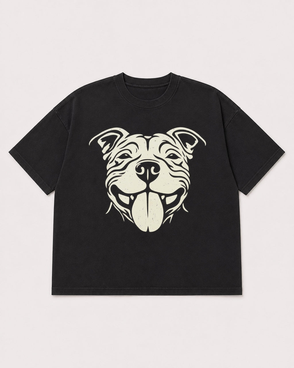 Mockup Boxy Heavyweight Tee Black product