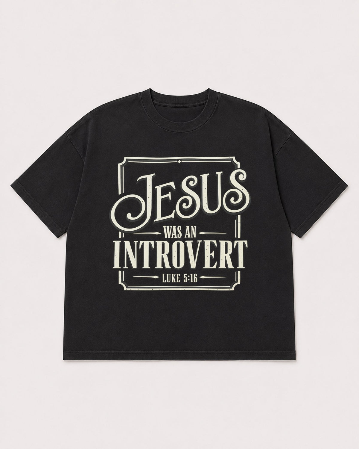 Mockup Boxy Heavyweight Tee Black product