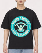 Mockup Boxy Heavyweight Tee Black male close-up 01