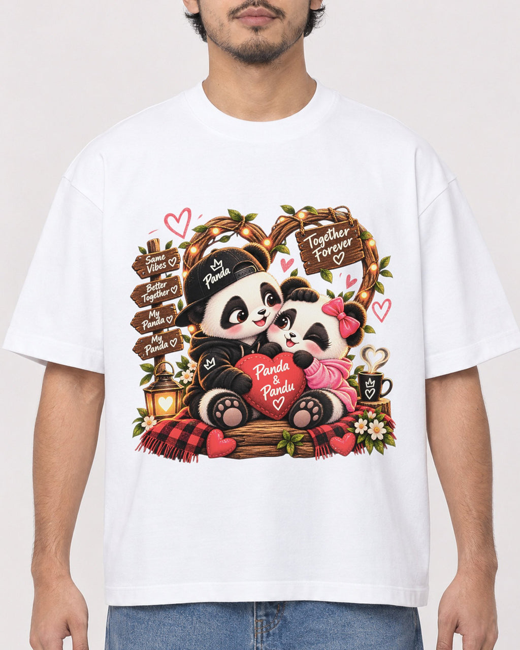 Mockup Boxy Heavyweight Tee White male close-up 02