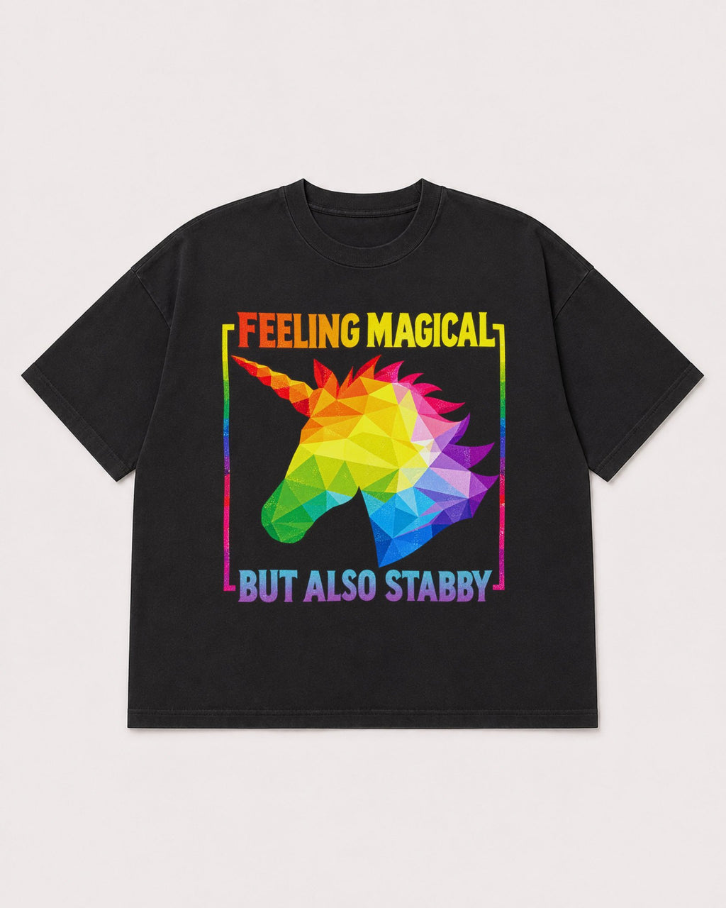 Mockup Boxy Heavyweight Tee Black product