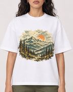 Mockup Boxy Heavyweight Tee White female close-up 07