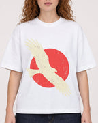 Mockup Boxy Heavyweight Tee White female close-up 09
