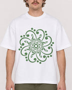 Mockup Boxy Heavyweight Tee White male close-up 09